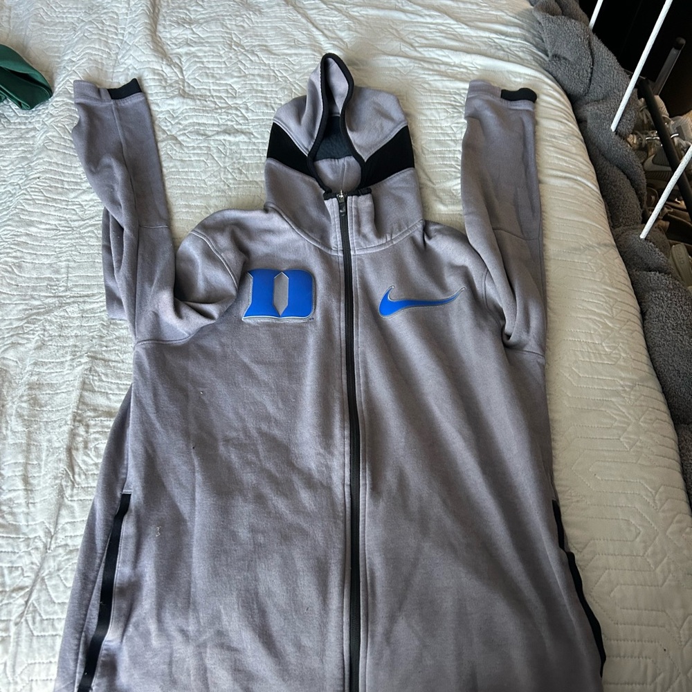 Nike Gray Hoodie with Duke Logo